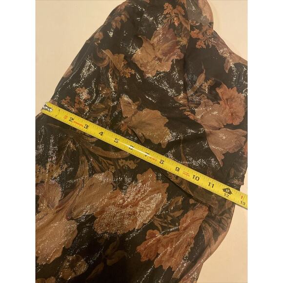 Ralph Lauren Collection Evening Gown Chiffon Floral Silk Maxi Dress $4K Runway 0 - Picture 9 of 11